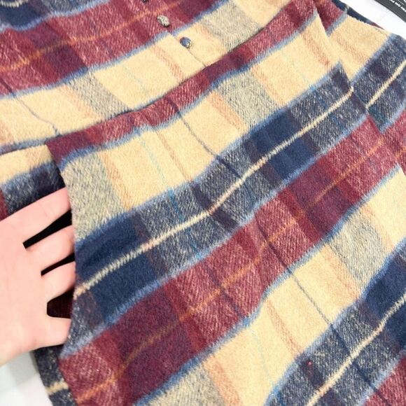 Lulus Romper Dress Women Large Grais Plaid Sleeveless Skort NWT Mod Hippie fall - Picture 7 of 15